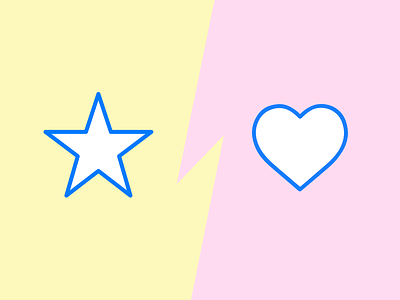 Star Vs Heart heart icon design icons ios star