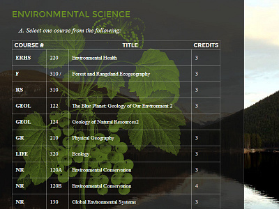 CSU Environmental Affairs Snippet