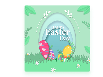 Easter greeting card concept design easter feedback freelance graphic design illustration illustrations postcard web webdesign