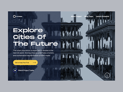 Future Cities design landing pages minimal ui web web design