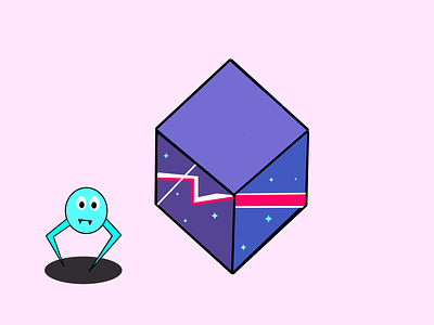 Purple Cube and Crawly Critter
