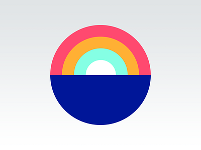 New logo for Ark Network ark branding circle logo colorful design logo rainbow