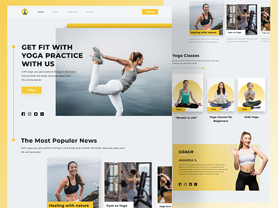 Website yoga exploration branding design illustration logo mobile design ui uiux web web design webd webdesign