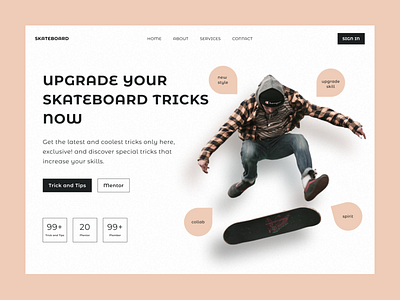 E-Course Skateboard Exploration design e course explorasi graphic design mobile design skateboard ui uidesigner uiux uxdesigner vintage web web design webdesign webdesigner