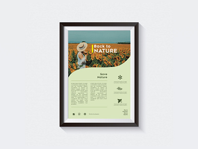 Nature Flyer Template design flyer flyer artwork flyer design nature poster