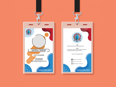 ID Card for Clean Your Shoes card care id badge id card design id kit idcard identity identity design lanyard shoes