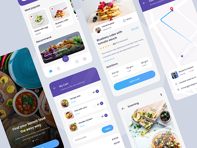 Food Mobile App design food food delivery ui uiux ux