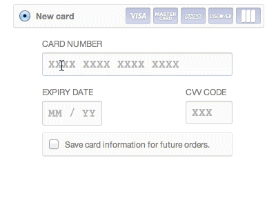 Simple Credit Card Form