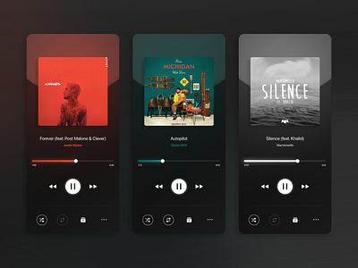 Music Player App 009 dailyui dailyui009 dailyuichallenge music player