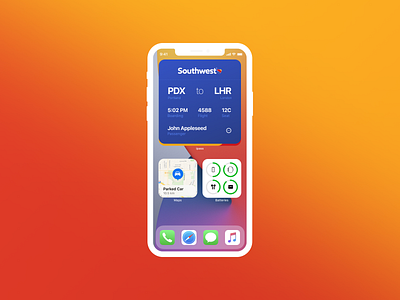 Boarding Pass Widget 024 dailyui