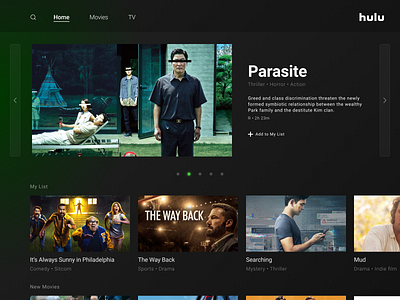 TV App Hulu Redesign