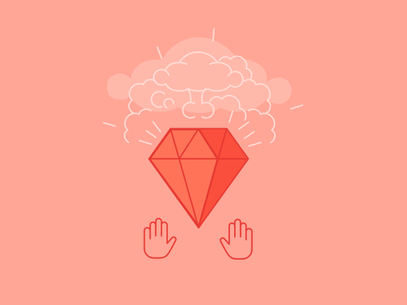 Ruby on Rails icon animation design icon illustration monterail rails ruby ui vector