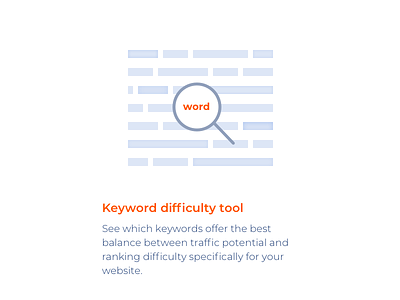 Keyword Difficulty Tool app design icon illustration keywords monterail seo icons ui vector