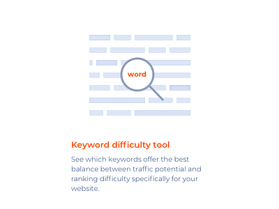 Keyword Difficulty Tool app design icon illustration keywords monterail seo icons ui vector