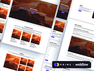 Prime + Webflow Layout Templates