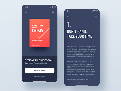 Designers' Guidebook - Overcome Financial Crisis bank book crisis cryptocurrency ebook finance freelancer guide income money