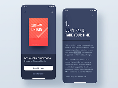 Designers' Guidebook - Overcome Financial Crisis