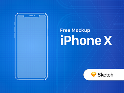 FREE iPhone X Outline Mockup