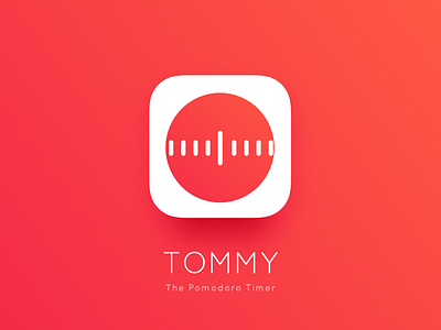 Tommy - Pomodoro Timer App Icon app icon clock ios list pomodoro productivity red timer todo