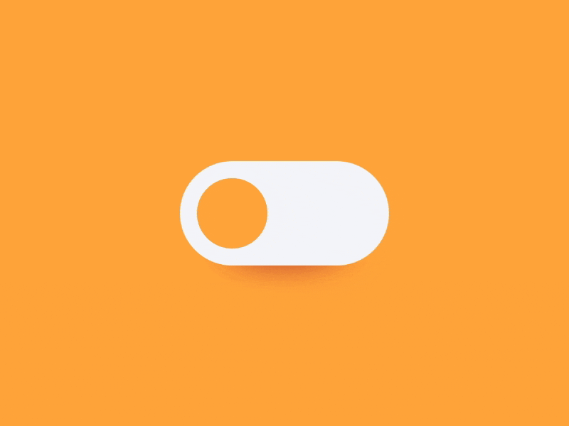 Switch Transition 2 button flinto ios microinteraction minimalistic off on orange switch switches ui ux