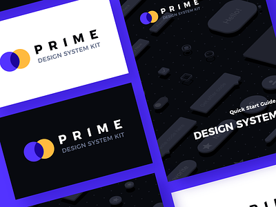 Prime Design System Kit for Sketch - Brand Identity brand dark design system light logo prime ui ui kit uidesign ux
