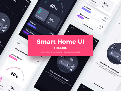 Smart Home UI Freebie