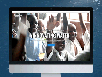 Innovating Water Website art direction interaction design service design ui ux visual design