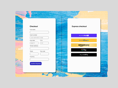 Daily UI Challenge cc checkout ui