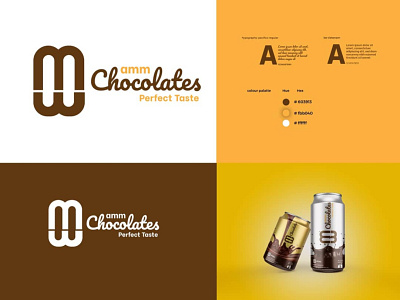 Identity guide for amm chocolates branding design identity guild illustration logo logo design vector visual identity