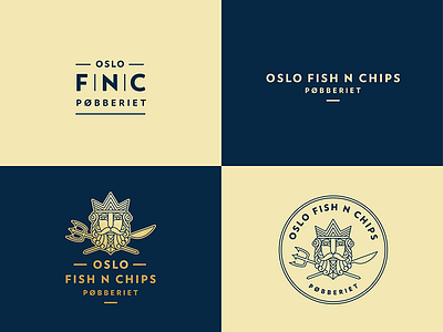 Oslo Pøbberiet branding illustration logo maks poseidon pub restaurant