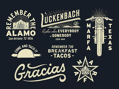 Texas Stuff illustration print texas type typography