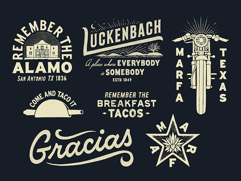 Texas Stuff texas print typography type illustration