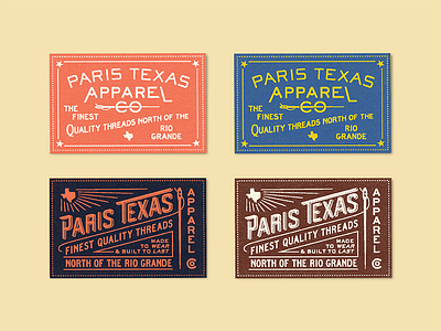 Labels design for clothing