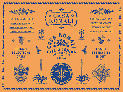 CK / Brand Specimen bar cafe color floral illustration restaurant tropical type typography