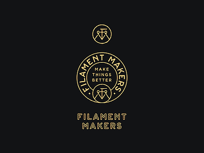 Filament Makers Marks badge branding logo marks monogram seal stamp type typography