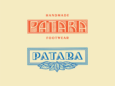 Patara Type apparel brand design branding custom type jungle tropical type typography