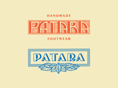 Patara Type apparel brand design branding custom type jungle tropical type typography