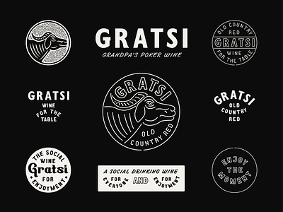GRATSI WINE bottle design brand design branding label design marks packaging design type typography wine