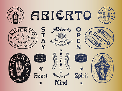Abierto brand design logo marks