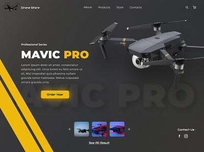 MAVIC_LANDINGPAGE graphic design ui