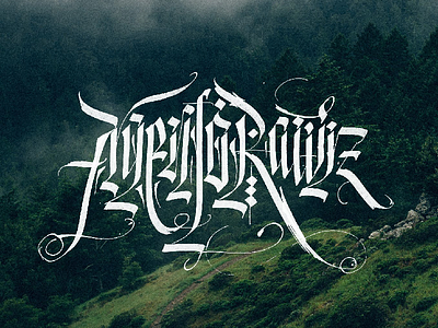Calligraphy - Argento Rawrz calligraphy gothic lettering scvsh