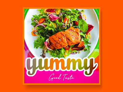 yummy banner ads food illustration