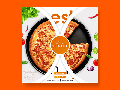 presto banner ads food illustration