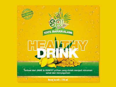 Healthy drink branding graphic design