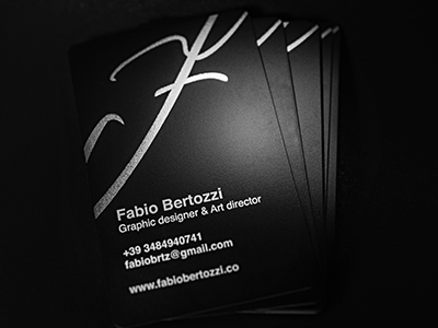 Fabio Bertozzi - Branding branding business cards calligraphy monogram