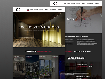 Eclettico Architecture Website architecture interiors template website