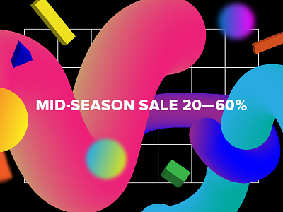 BRANDSHOP — Mid–Season Sale abstraction color graphic