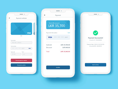 Credit card payment UI Design