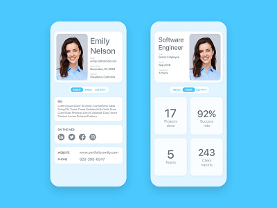 User Profile UI Design concept design daily 100 challenge daily ui dailyui deisgn figma ui uiux