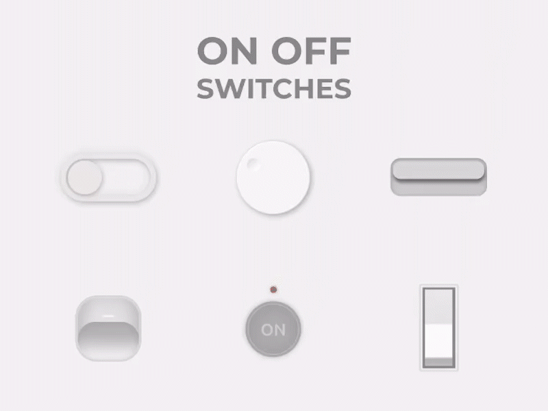 ON OFF Switches concept design daily 100 challenge daily ui dailyui deisgn figma ui ui design uiux